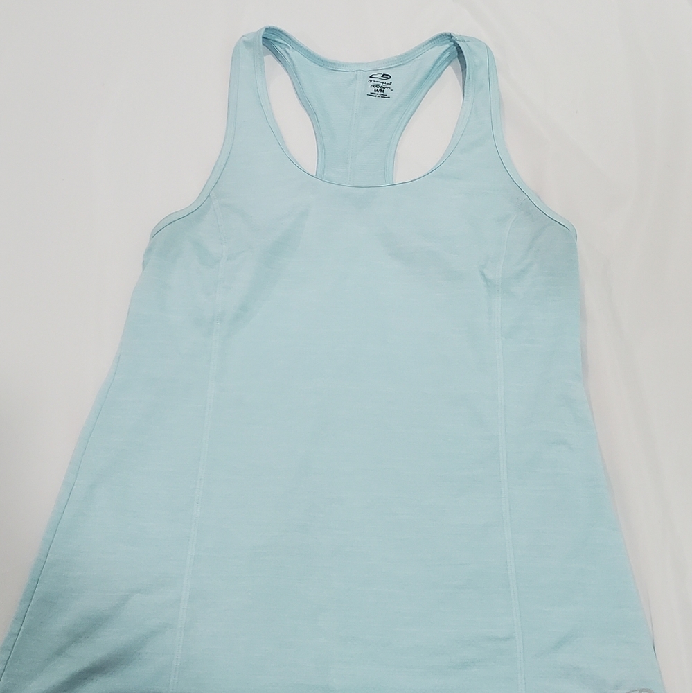 Racer back athletic tank top, Champion, M, light blue